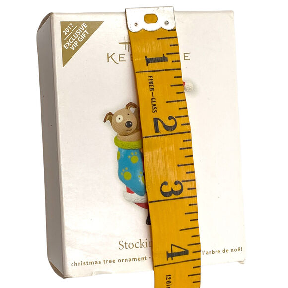 Hallmark Keepsake Ornament 2012 VIP Gift Santa Holding Puppy Christmas Dog Rare - Picture 7 of 12